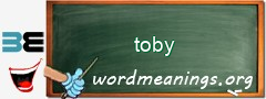 WordMeaning blackboard for toby